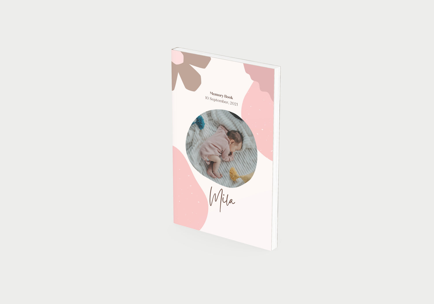 Dujourbaby girl baby book custom cover