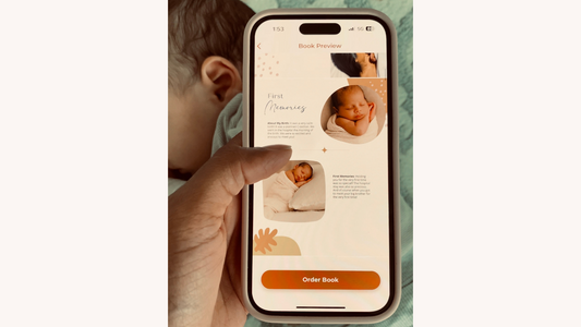 baby book app with first memories