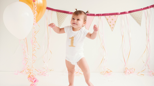 Baby celebrating First Birthday