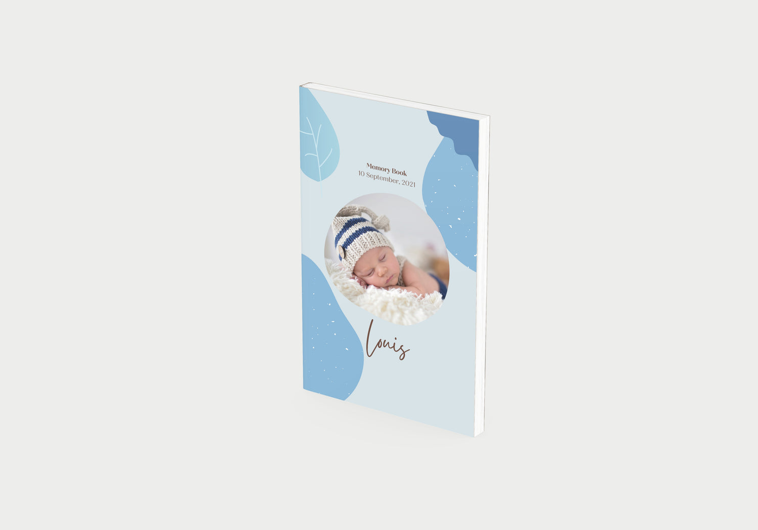 Dujourbaby boy theme baby book custom cover