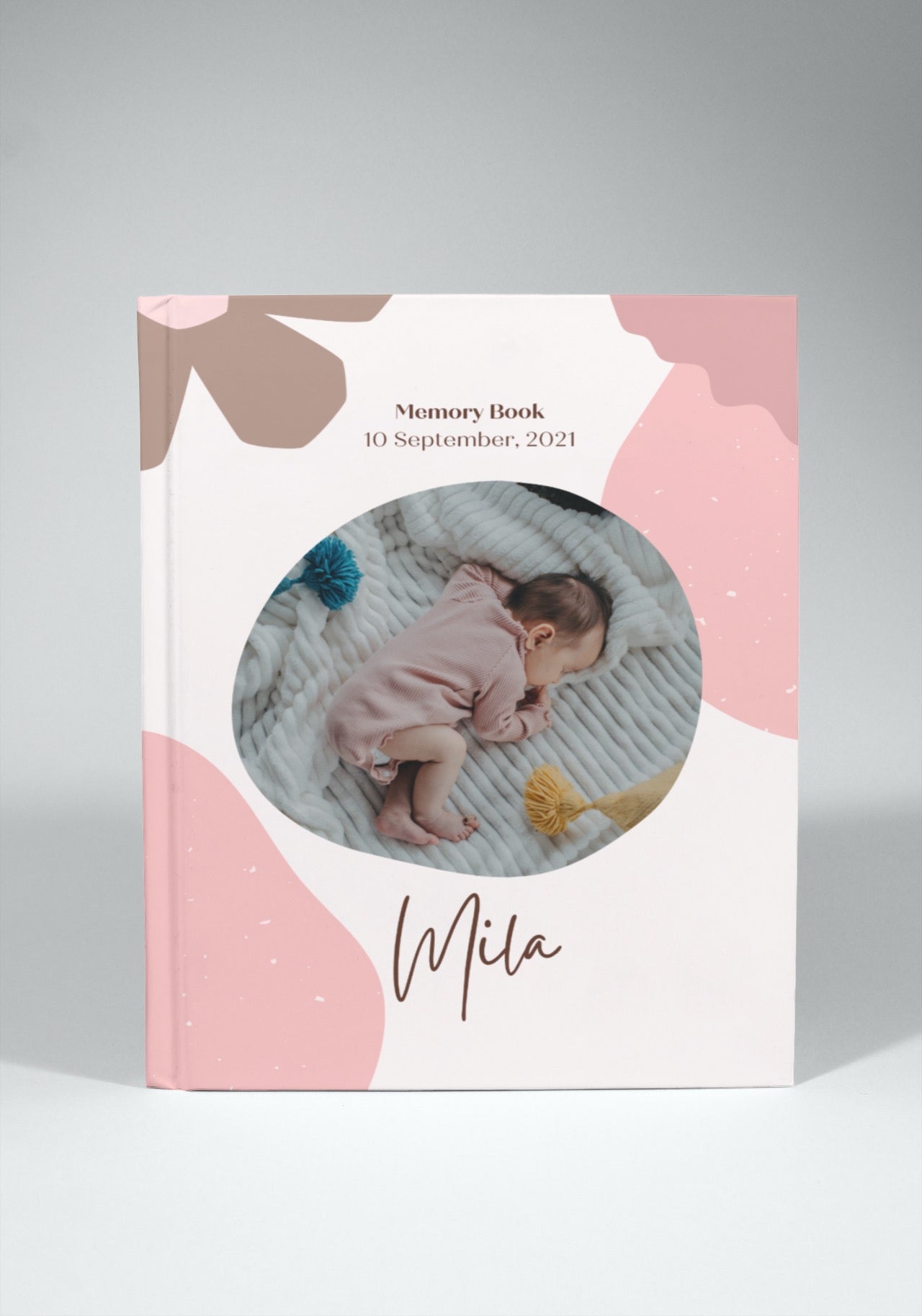 Baby girl memory book pink style